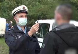 Polizeikontrolle an der deutsch-französischen Grenze