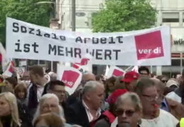 Neuer Streiktag in Rheinland-Pfalz: Busse stehen still und Kitas bleiben zu
