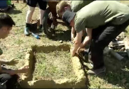 Oxford-Studenten trainieren Ausgrabungen