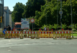 Rückbau nach gescheitertem Verkehrsversuch in Gießen