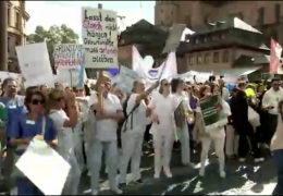 Demonstrationen gegen das Kliniksterben